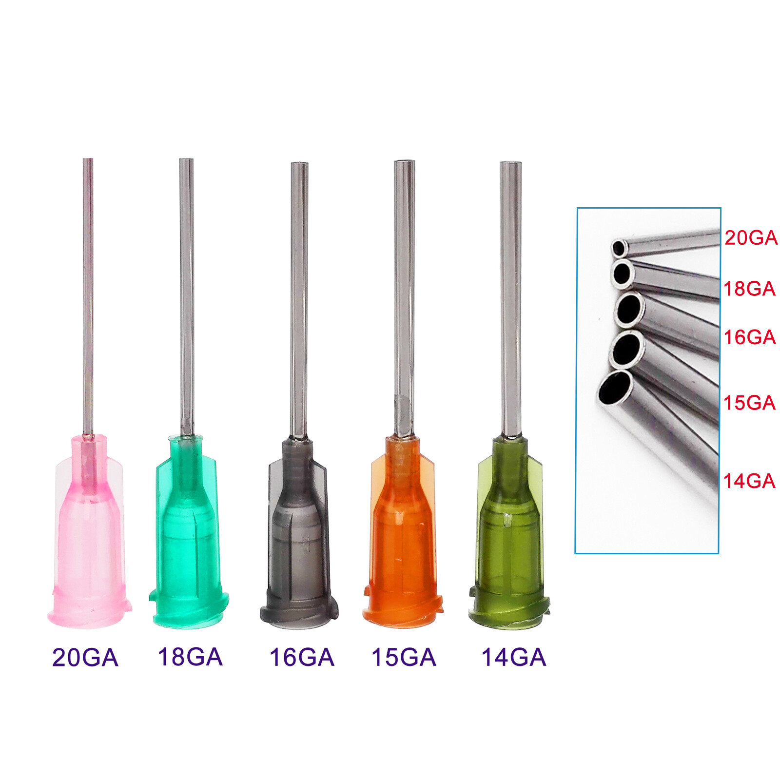 Dispense All -Dispensing Needle 1″ – Blunt needle tip Luer Lock 14-25G