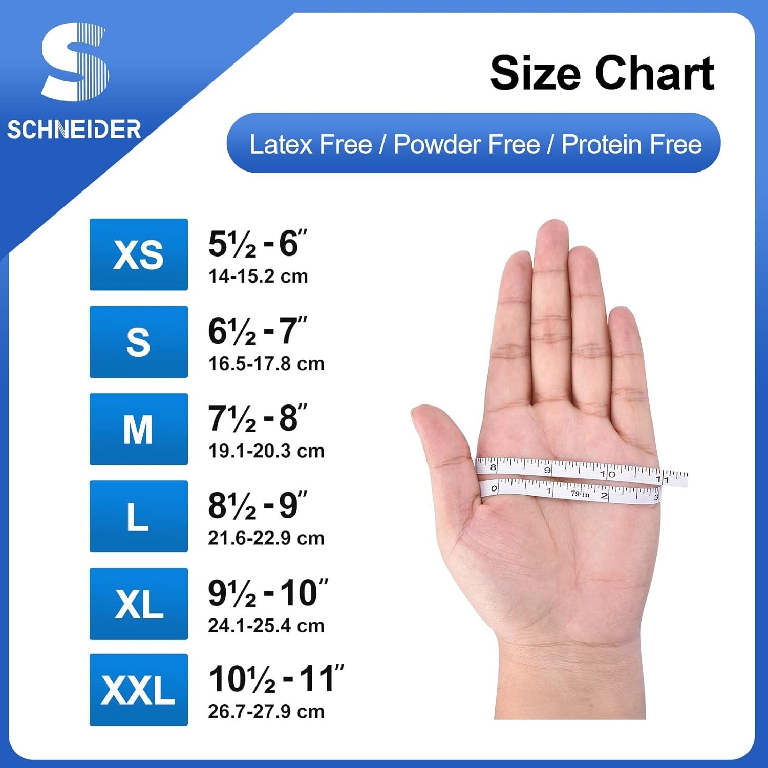 Blue Nitrile Exam Gloves – 9.5″ Long, 4 mil, Ambidextrous, Latex & Powder Free