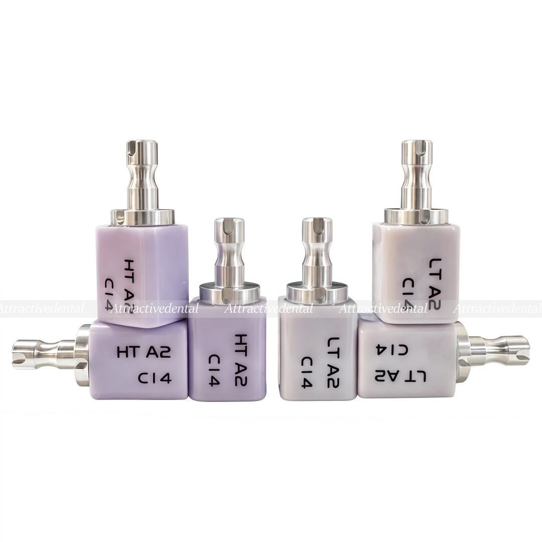 5Pcs Dental CAD CAM C14 Block HT/LT Blocks Glass Ceramic Lithium Disilicate USA