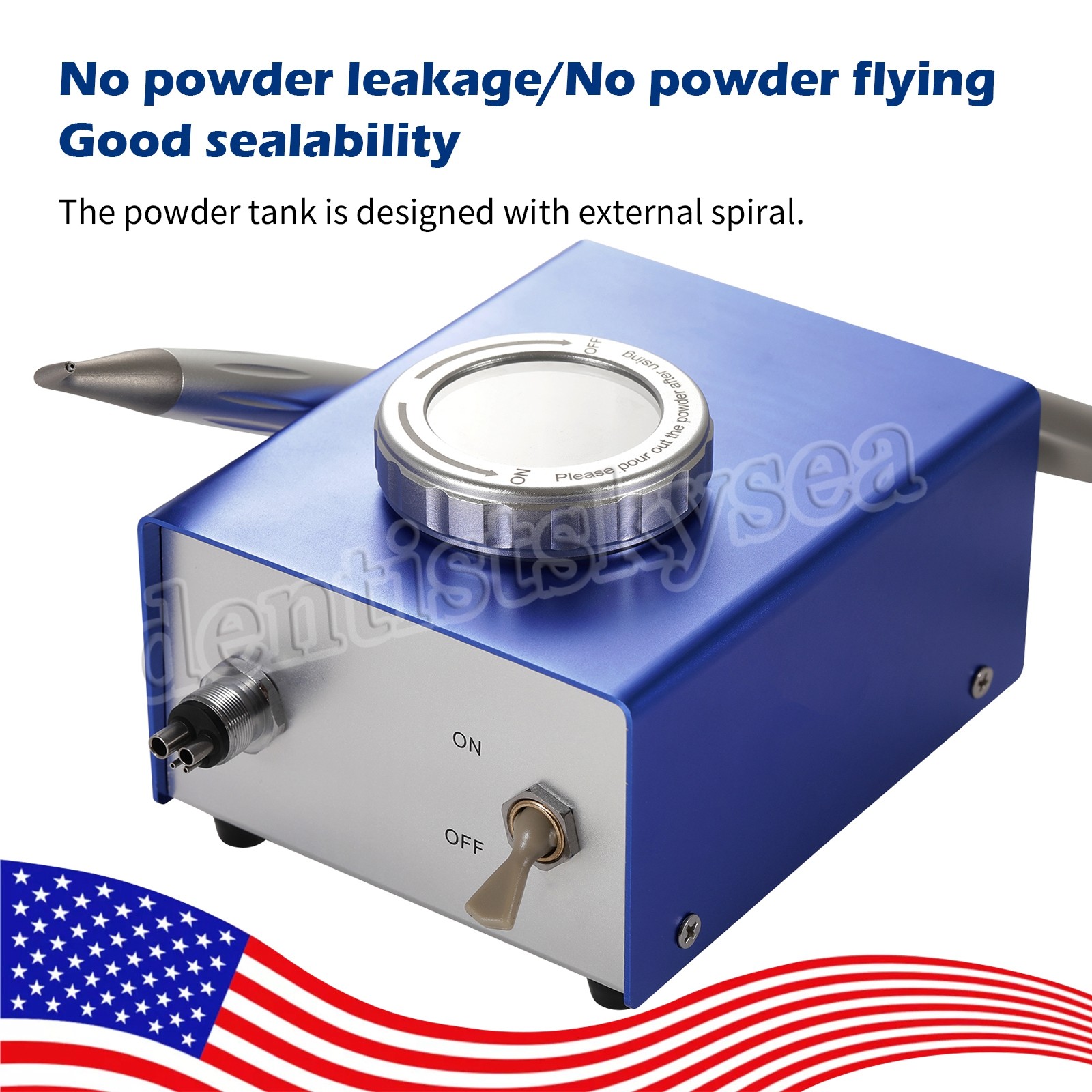 Flow Teeth Polishing Polisher Handpiece Hygiene Jet 2/4 Holes Dental Air Prophy