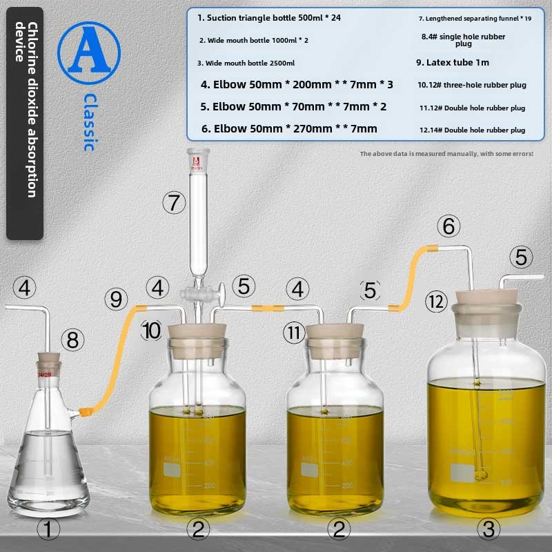 Custom Chlorine Trioxide Maker Glassware Set – Lab Supply Essentials