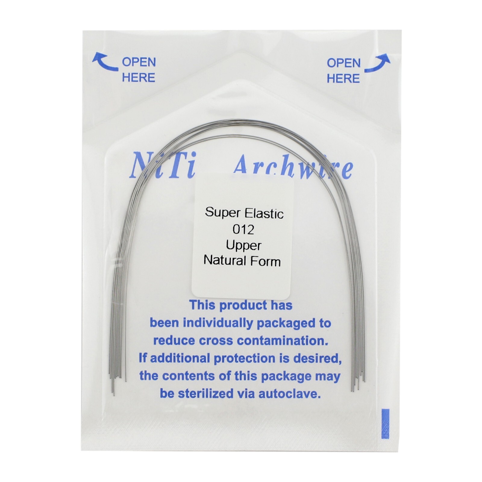 100PCS Dental Orthodontic Niti Arch Wire Rectangular Round Natural Upper Lower