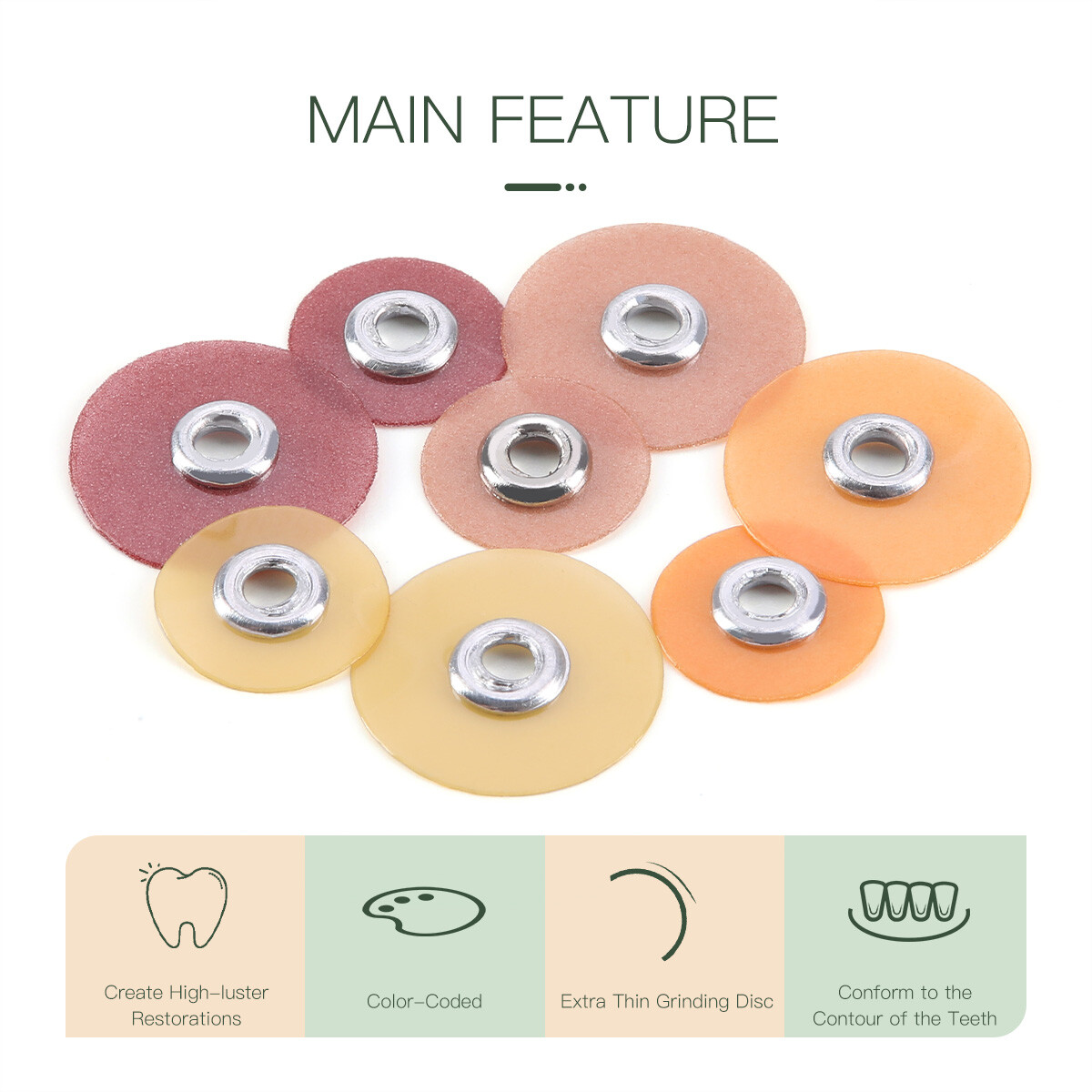 Dental Sof-Lex Extra Thin Composite Finishing Polishing Discs/Coarse Fine Medium