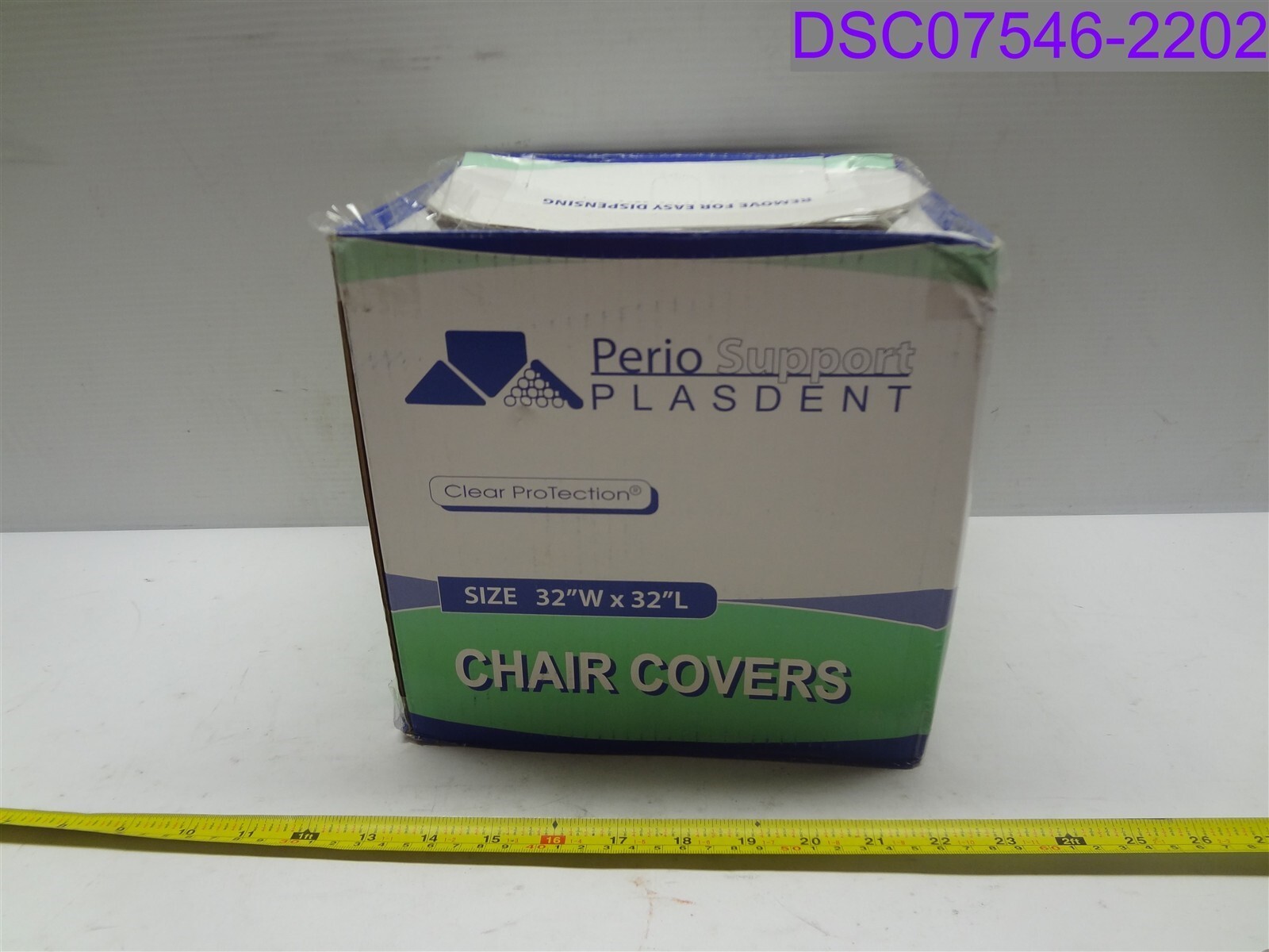 Qty = 800 (4 Boxes x 200): Plasdent Wide Half Chair Cover 32″ x 32″ P/N PS3825