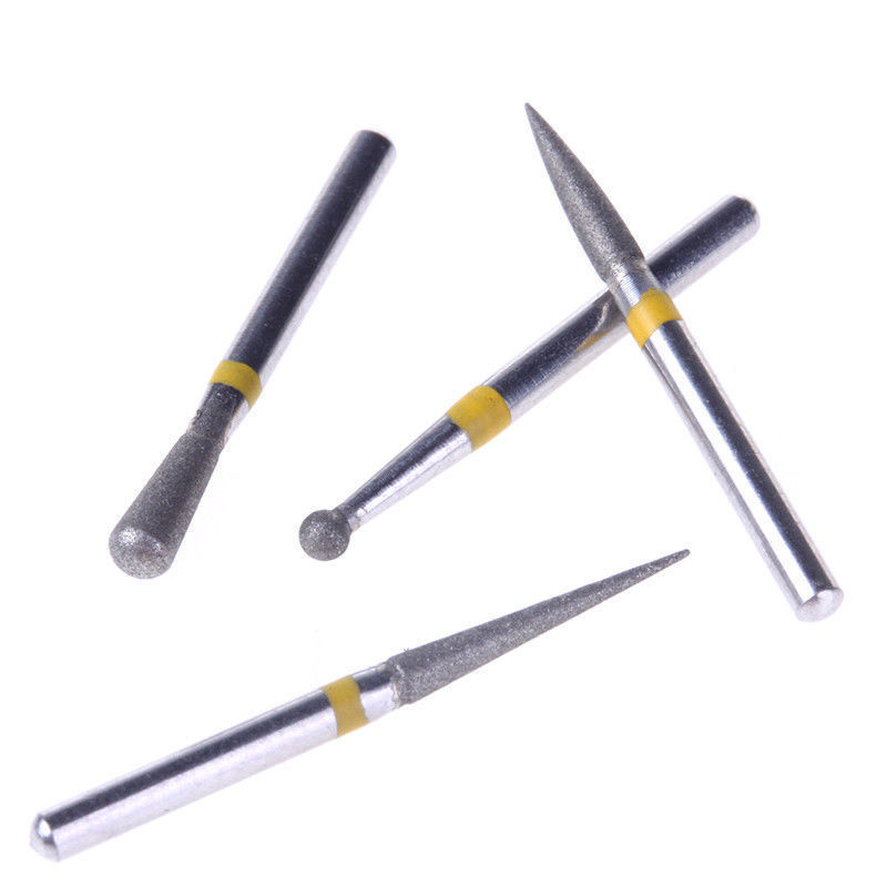 1 Box Dental Diamond FG Burs Drill Kit Creamics/Composite Polishing 10 Pcs/Box