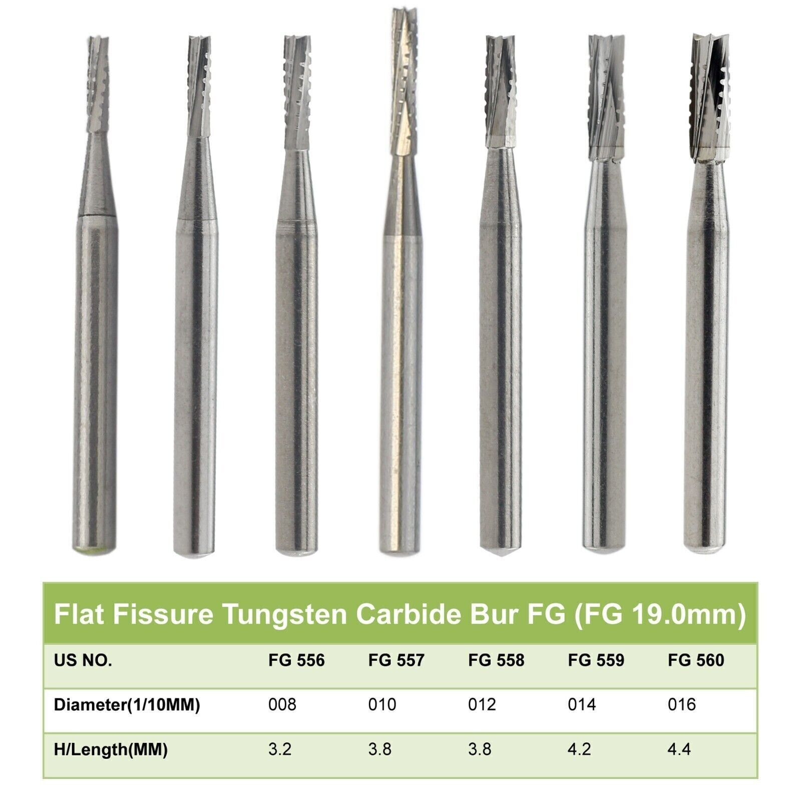 Dental （Surgical ）Burs Carbide Bur Friction Grip FG Round For High Speed 19/25mm