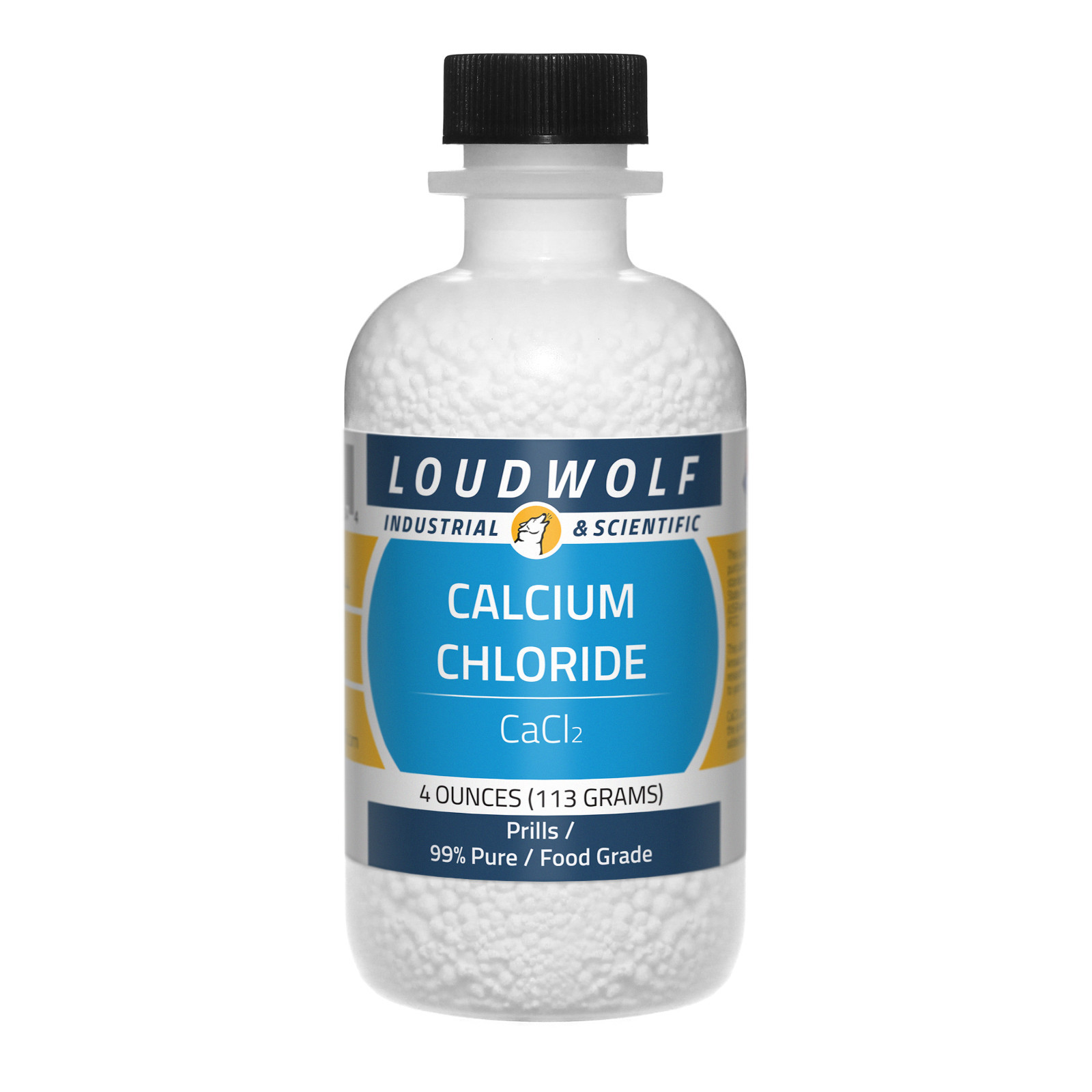 Calcium Chloride Prills, 4oz, Food Grade 99% Pure, Sturdy Bottle SHIPS SAME DAY