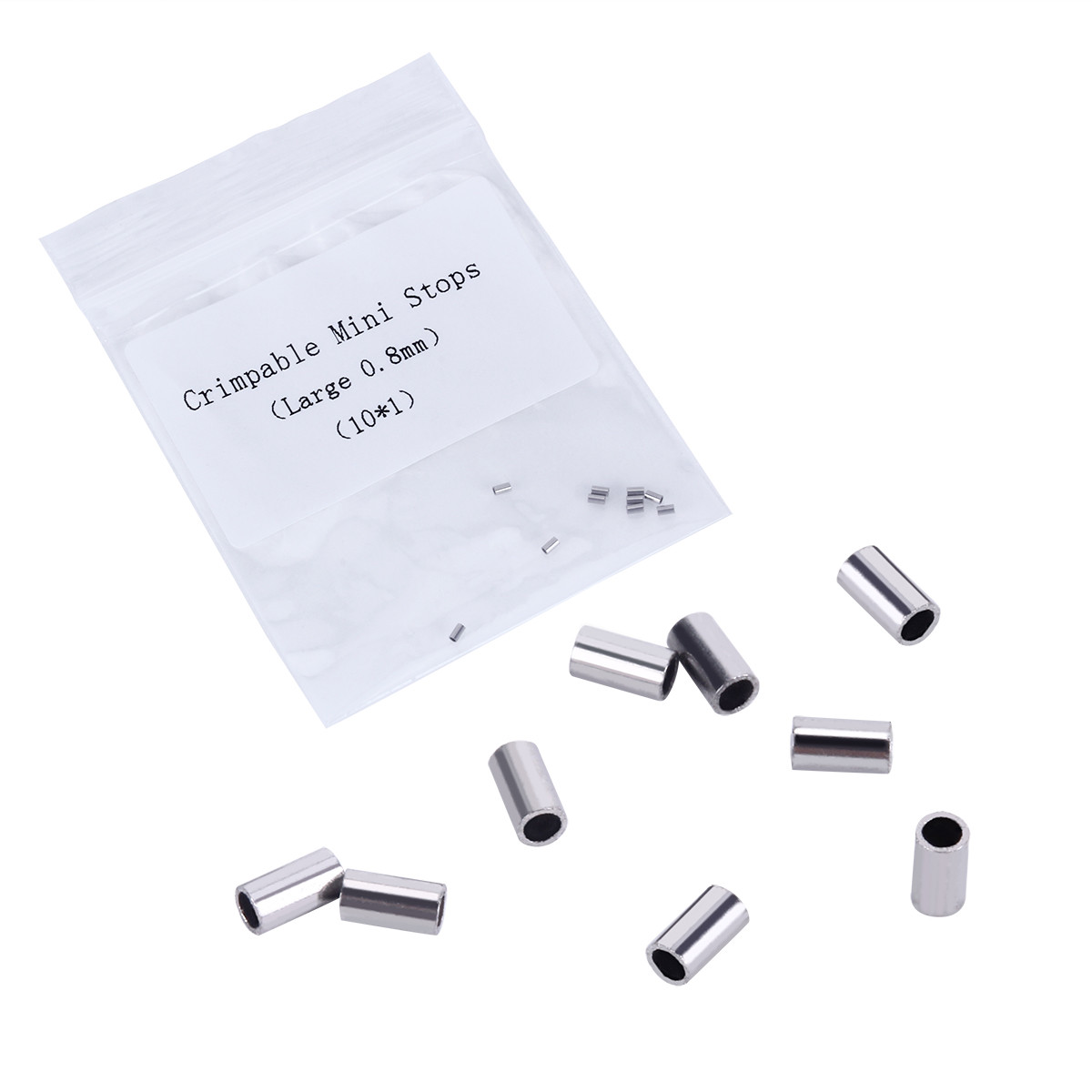 10pcs/Pack Orthodontic Dental Crimpable Hooks Crimpable Mini Stops 0.5mm & 0.8mm