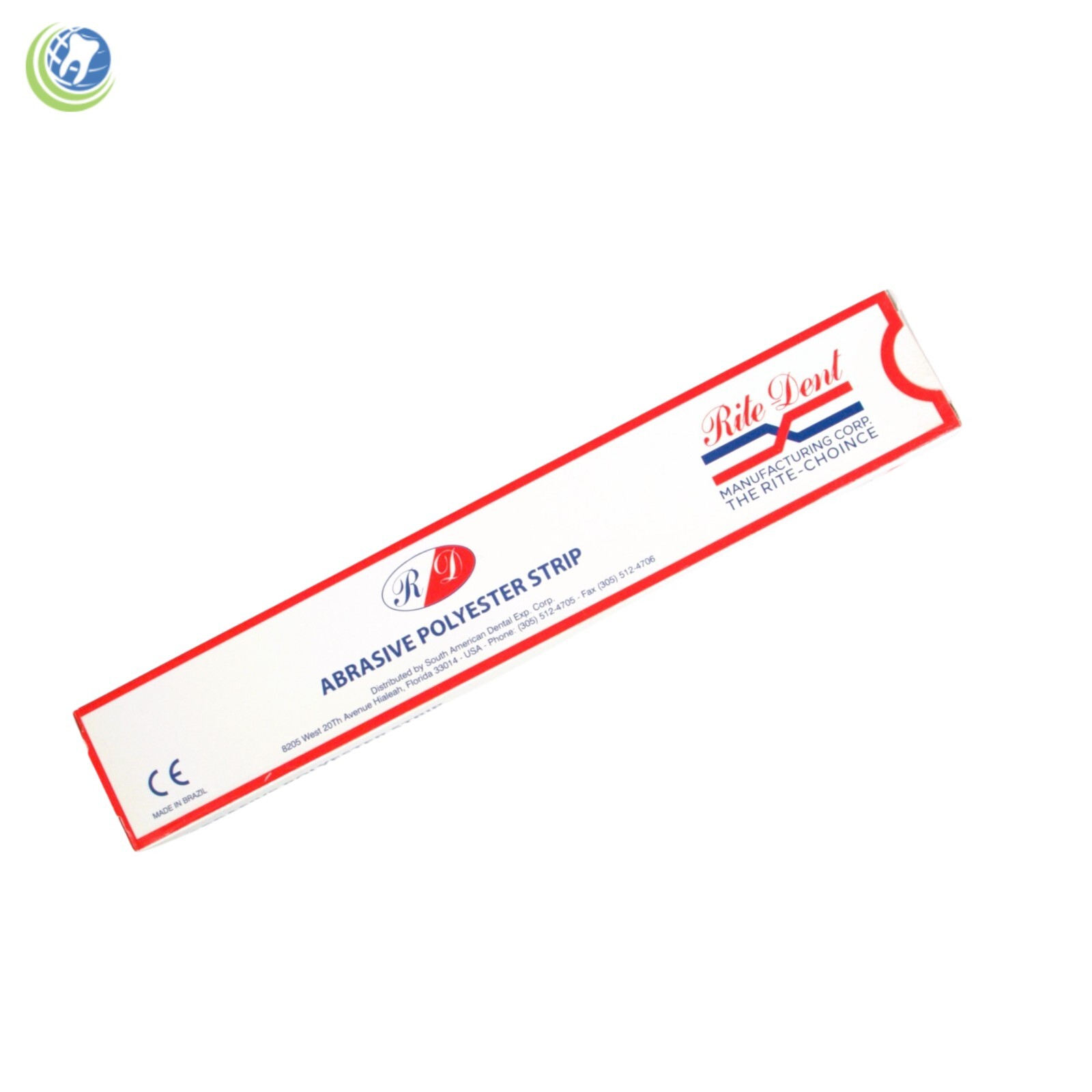 Dental Polishing Strips Narrow 2.5mm Polyester Fine/Medium Grit One-Side 100/Box