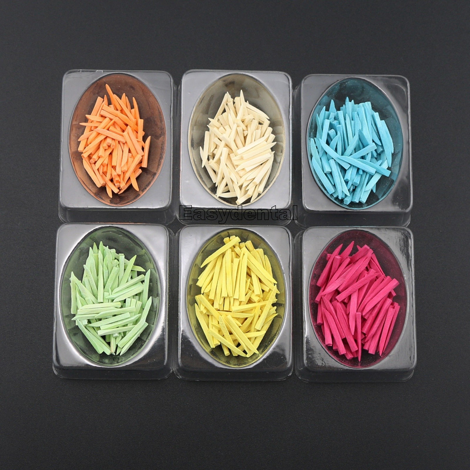 100 Pcs/Box Dental Fixing Wooden Wedges Disposable Contoured Matrices Wedge 11mm