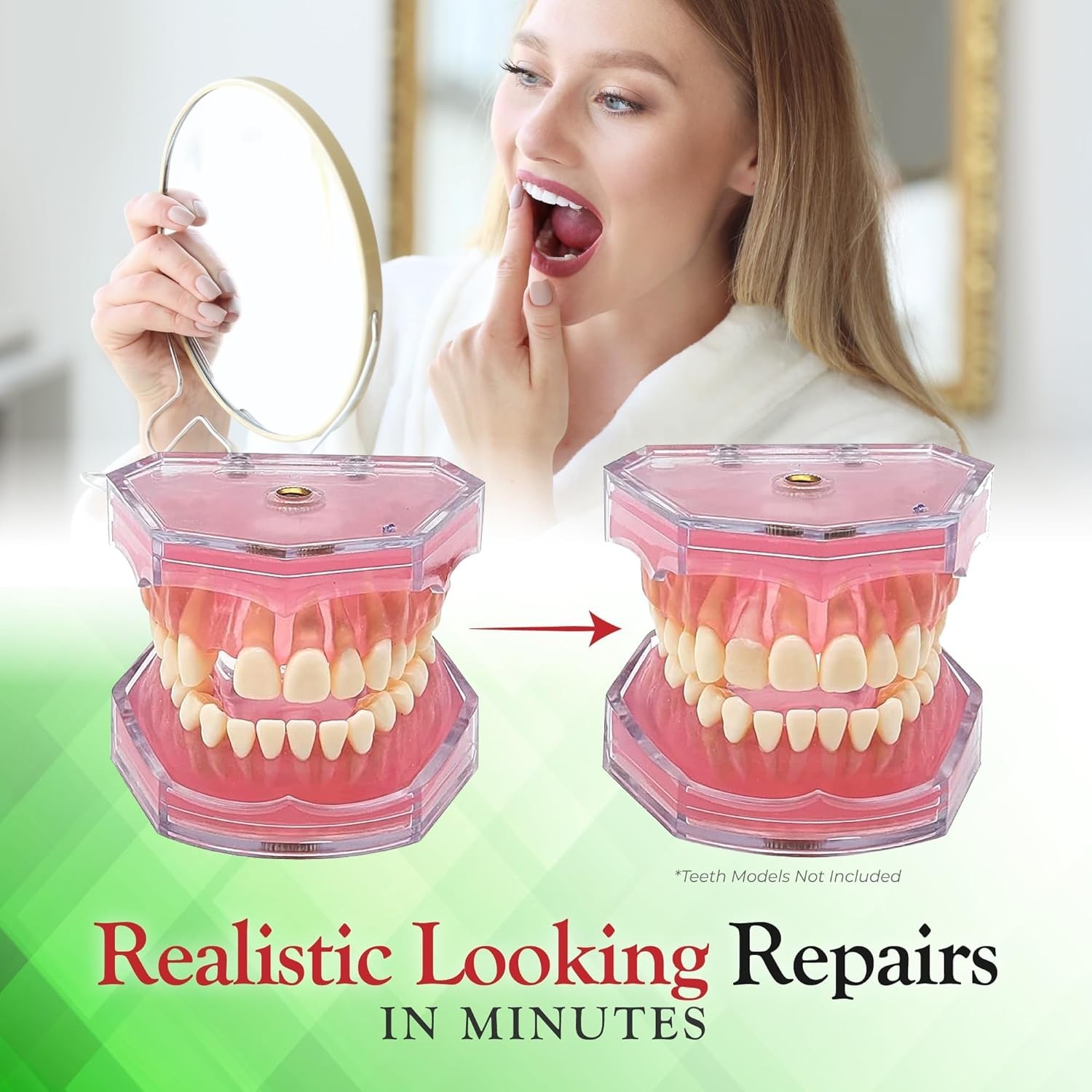 At-Home Tooth Repair Kit – Color Matching for Gaps & Broken Teeth – Easy Use