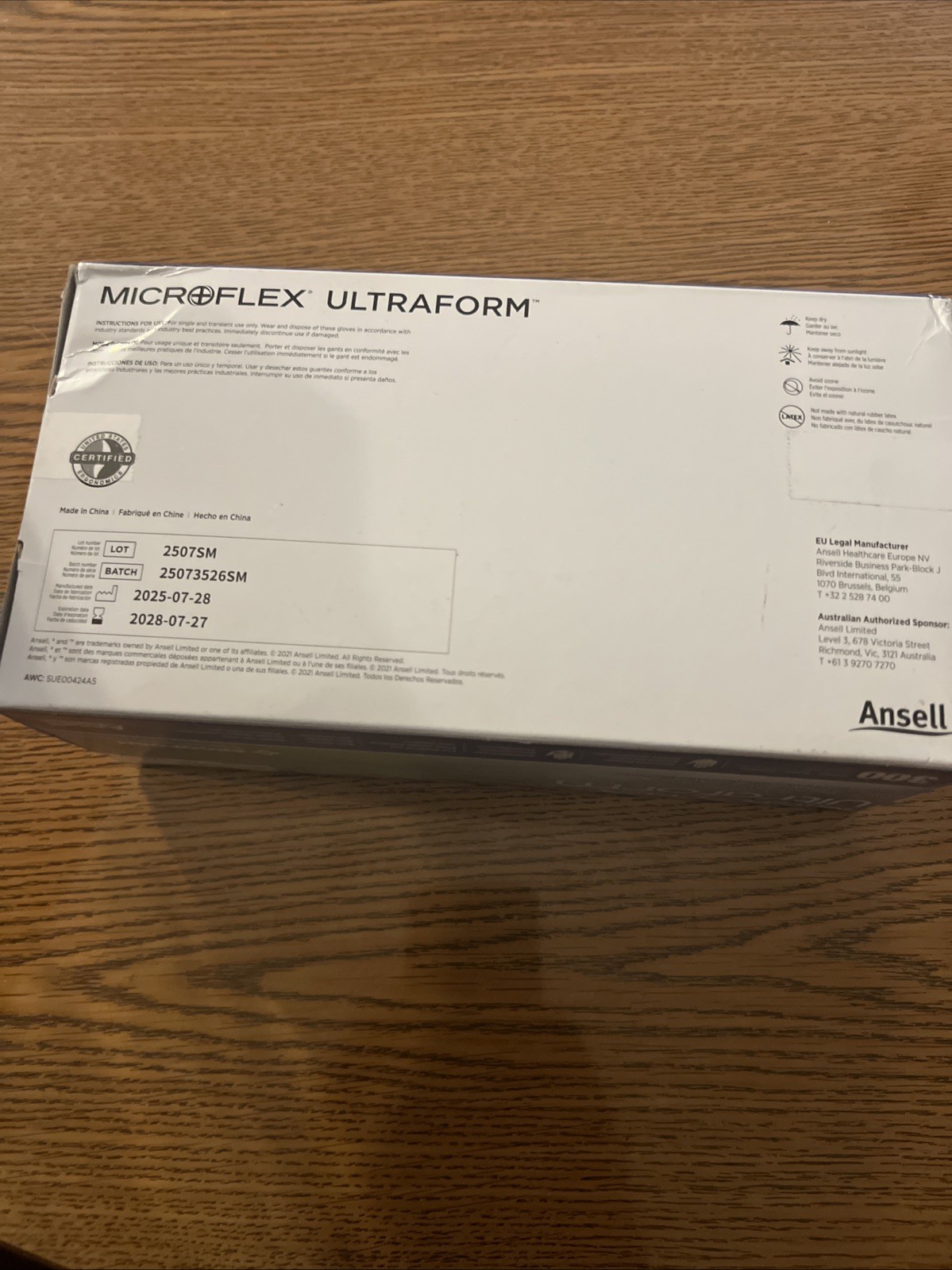 3000 (10 box) MicroFlex UltraForm Nitrile Gloves UF-524-XS/S EXTRA SMALL SMALL