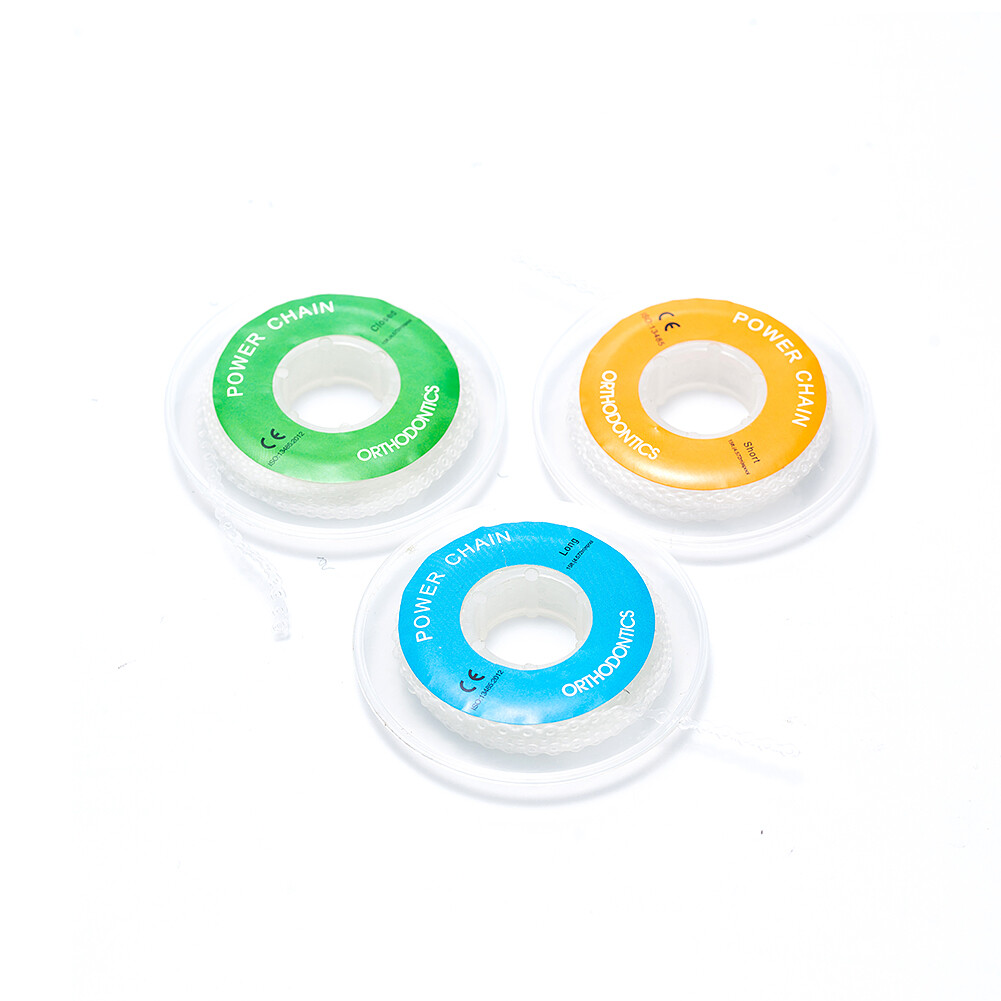 5Packs Dental Elastic Ultra Power Chain Long/Short/Close Rubber Bands For Braces