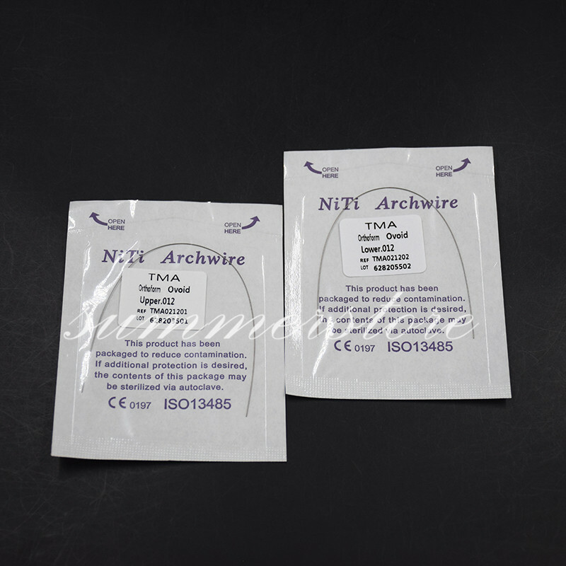 2 Packs Dental Titanium-Molybdenum Alloy TMA Arch Wire Round Upper + Lower