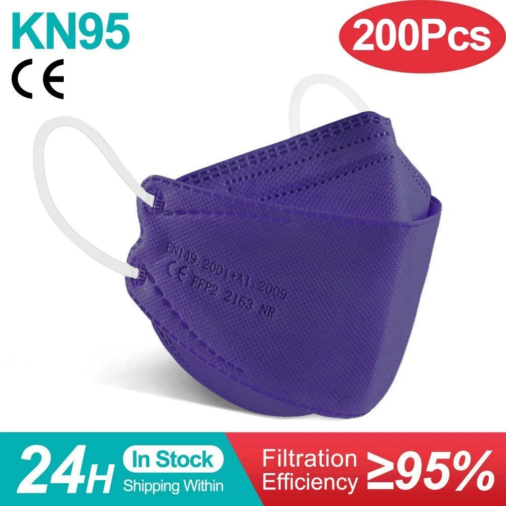 KN95 Face Mask Disposable Adults – 10 Pack 5 Layer Protection Adjustable KN95