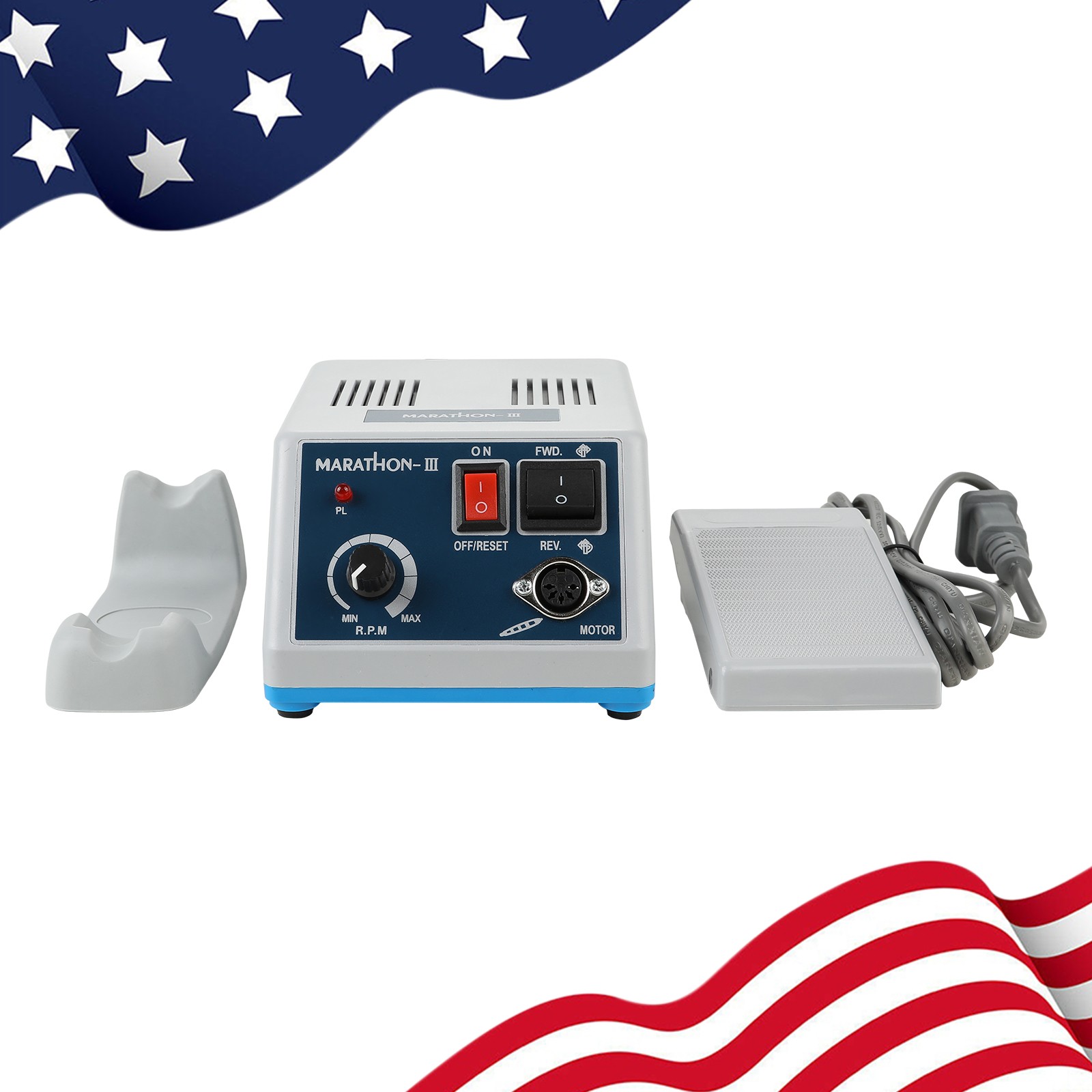 Dental Lab Marathon Electric Micromotor Polishing Unit / 35K rpm Motor Handpiece