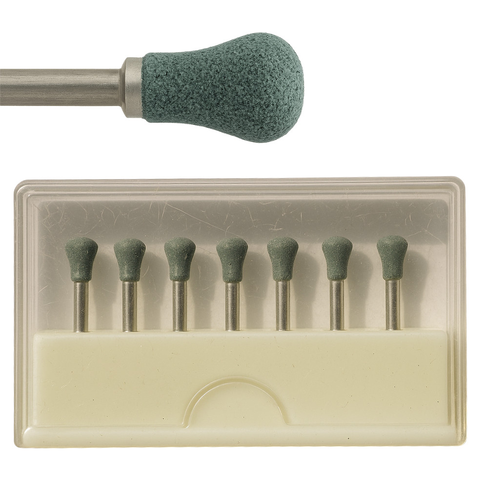 Dental Round FG GREEN Mounted Stones Abrasive Point RD-1 1500RPM 12/PK USA