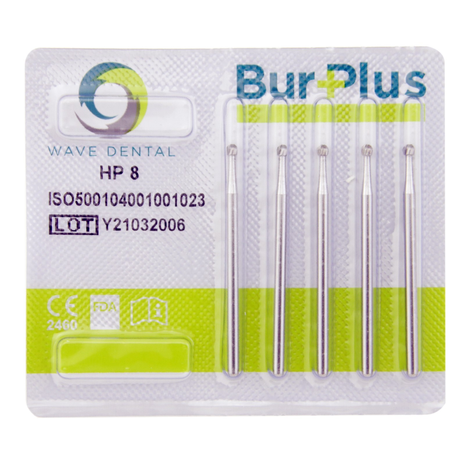 Wave Dental Carbide Burs HP8 44.5mm Round Oral Surgical for Straight Handpiece