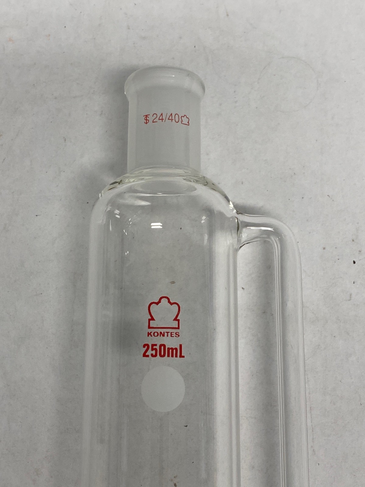 New KONTES Glass 250mL 24/40 Pressure Equalizing Addition Funnel w/Stpck 634000