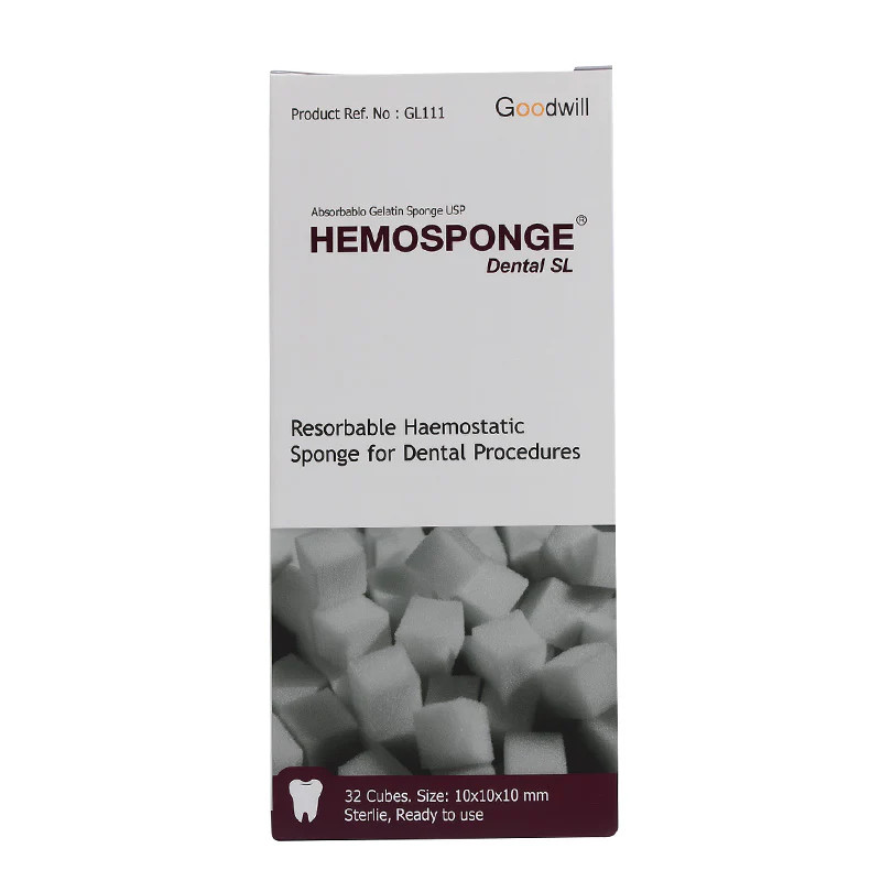 10 Pack Hemosponge Absorbable Gelatin Sponge USP Sterile 32 Sponge 10x10x10mm