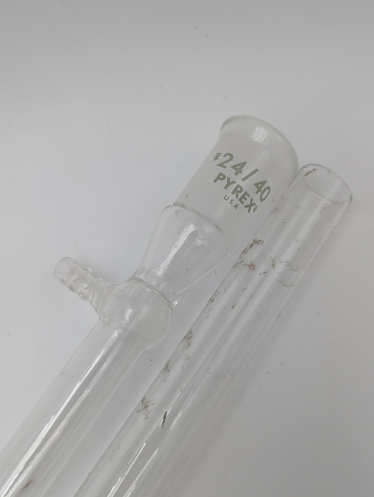 Vintage 24/40 Glass 21″ Distillation Condenser Mixed Lot