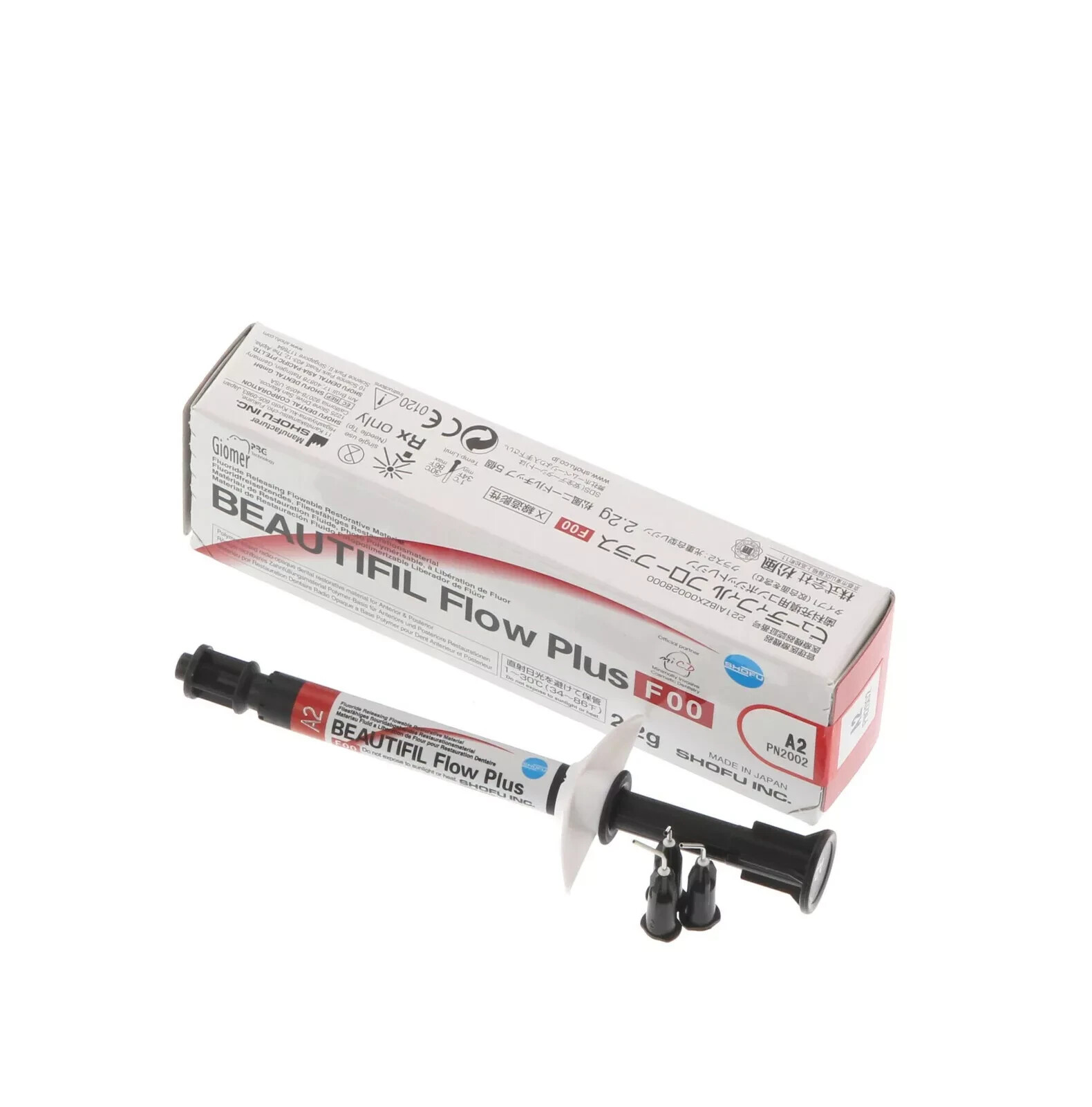 SHOFU BEAUTIFIL Flow Plus F00 ZERO Flow flowable Restorative 2.2g Syr.-All Shade