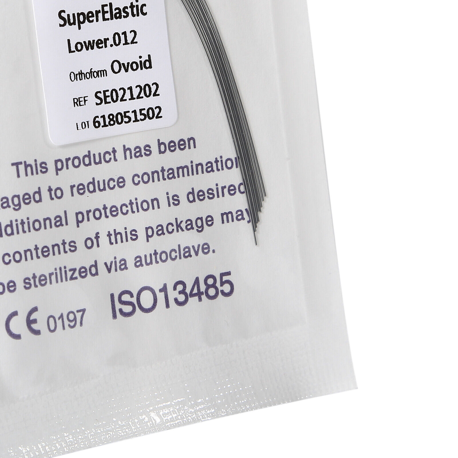 10 Pcs/Pack Dental Orthodontic Round Super Elastic NiTi Arch Wire Ovoid All Size