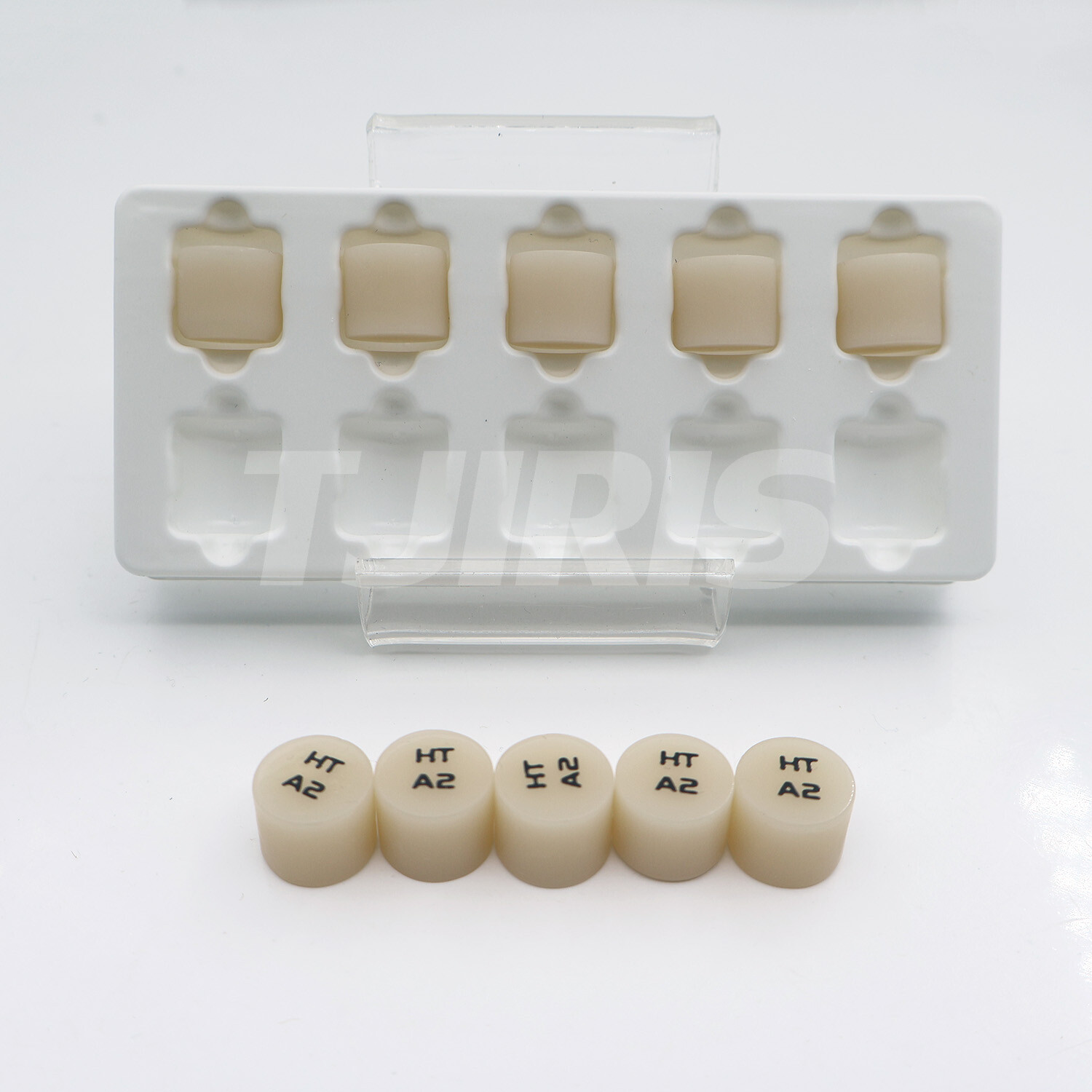 10pcs Dental glass ceramic lithium disilicate (LS2) IPS emax Press ingots