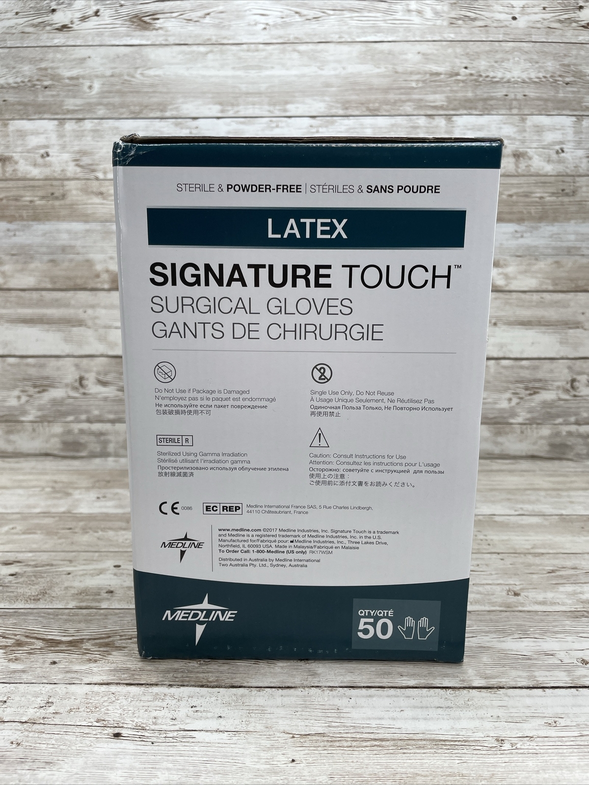 1 Box Medline Signature Touch LATEX Surgical Gloves Size: 6 MSG8960 *See Dates*