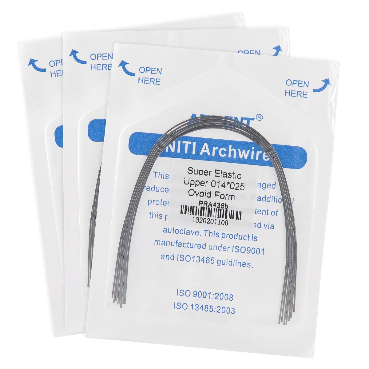 Dental Orthodontic Stainless Steel Natural Rectangular Arch Wire AZDENT 10PCS/PK