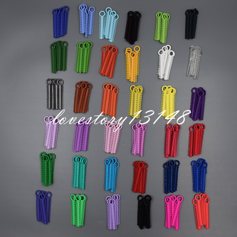 1 Bag(1040 Pcs)Dental Orthodontic Elastic Ligature Tie Colorful Mixed 37 Colors