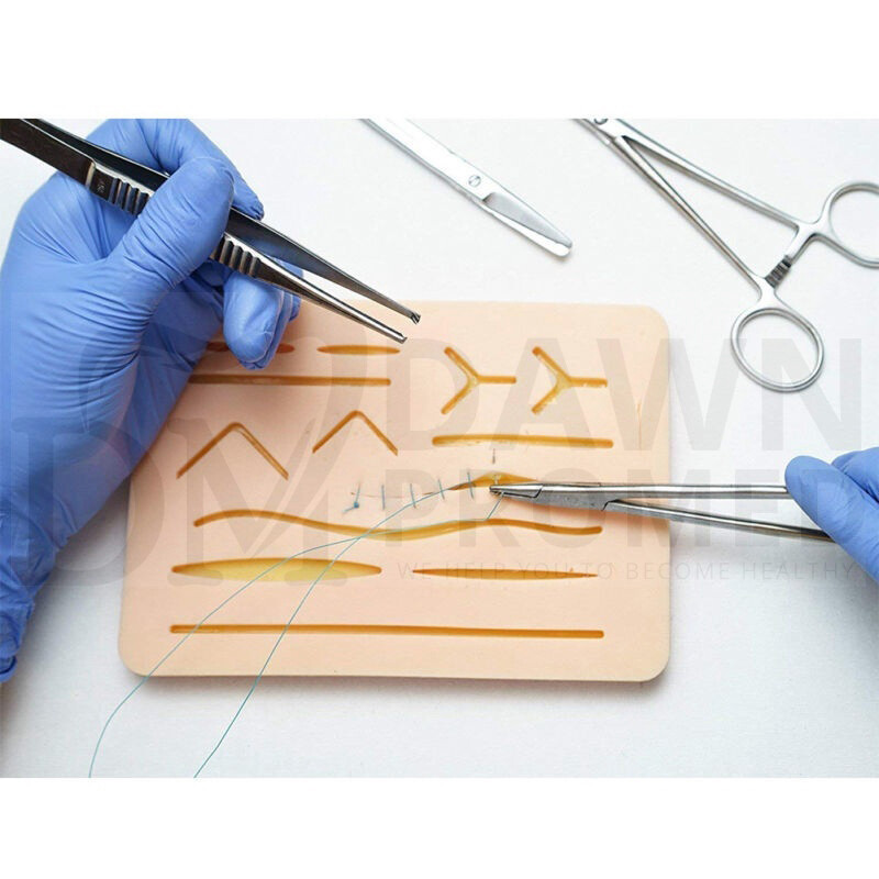 New Medical Skin Suture Practice Silicone Pad Wound Simulated For Training Kit