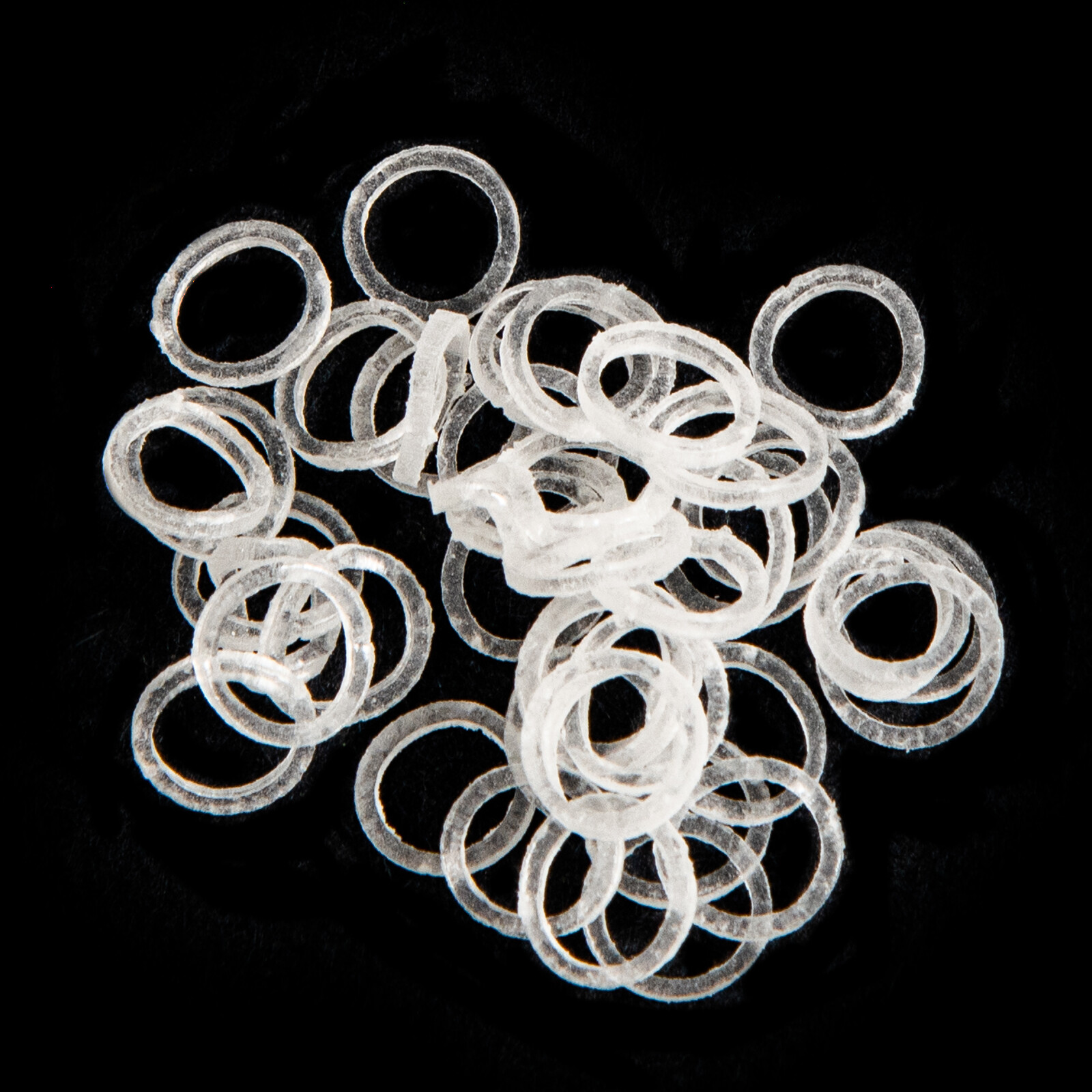 Close Teeth Gaps Orthodontic Intraoral Elastic Bands Latex-Free Made In USA