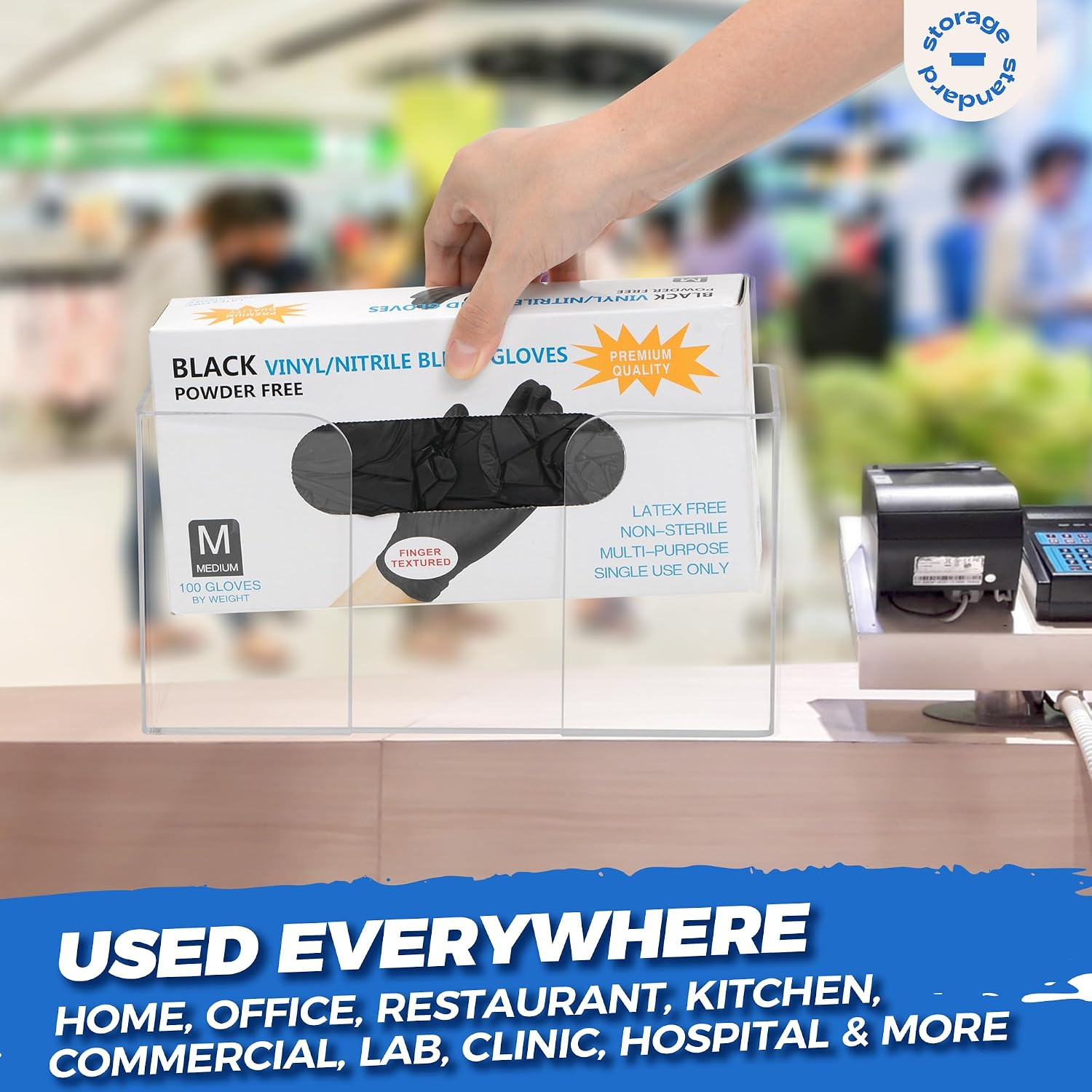 Glove Box Holder Dispenser – Kitchen, Medical, & Latex Gloves Holder Wall Mount