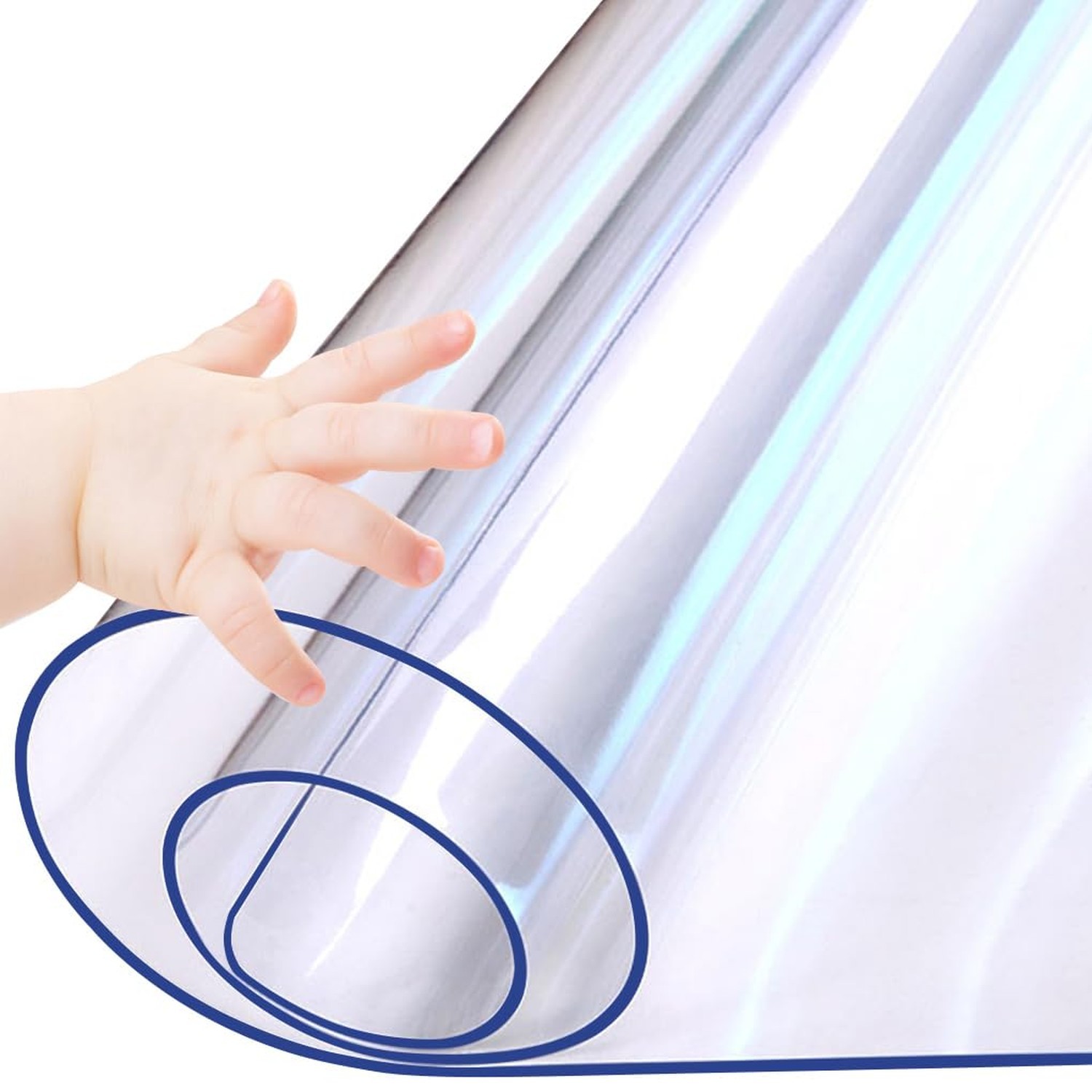Upgraded Clear Table Protector Plastic Table Cloths Office Desk Protector Mat…