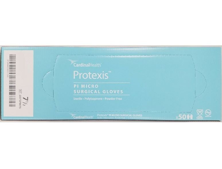 *200-Pairs* Cardinal Health Protexis PI Micro Surgical Size-7.5 Gloves 2D73PM75