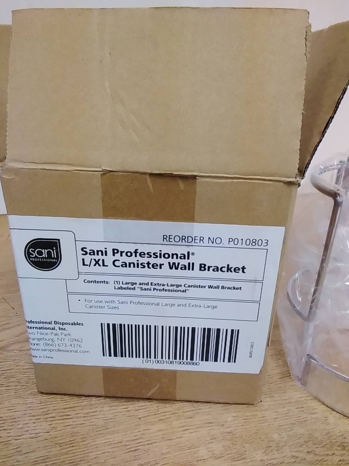 Sani L/XL Professional Canister Wall Bracket P010803