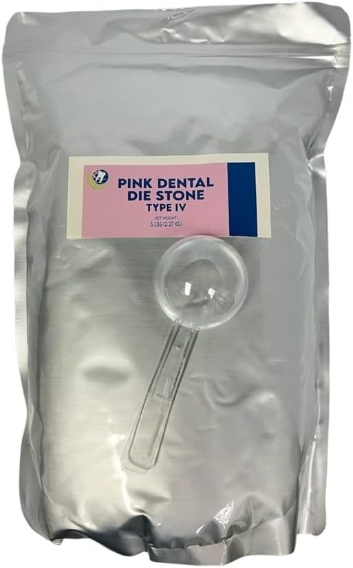 DENTAL LAB GYPSUM DIE STONE TYPE IV PINK ALL PURPOSE STRONG 2-3 Day DELIVERY