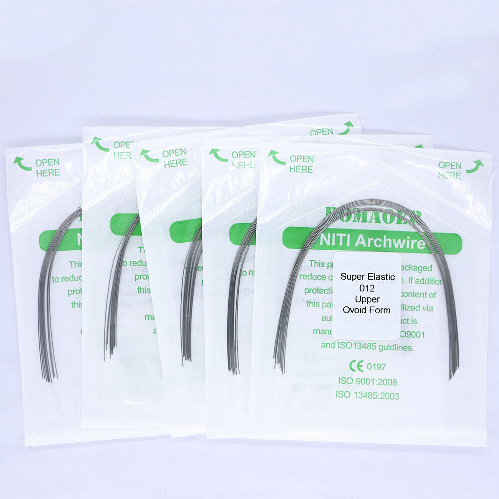 5-200×Dental Orthodontic Super Elastic Niti Round Arch Wire Ovoid Form 012 Upper