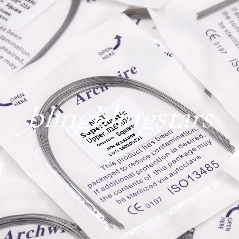 10 Pcs/Pack Orthodontic Dental Super Elastic Rectangular/Round Niti Arch Wire