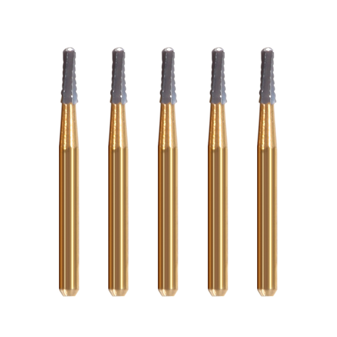1-10 Box Dental Tungsten Steel Carbide Bur Crown Cutting Burs FG-1957 1.0*19mm