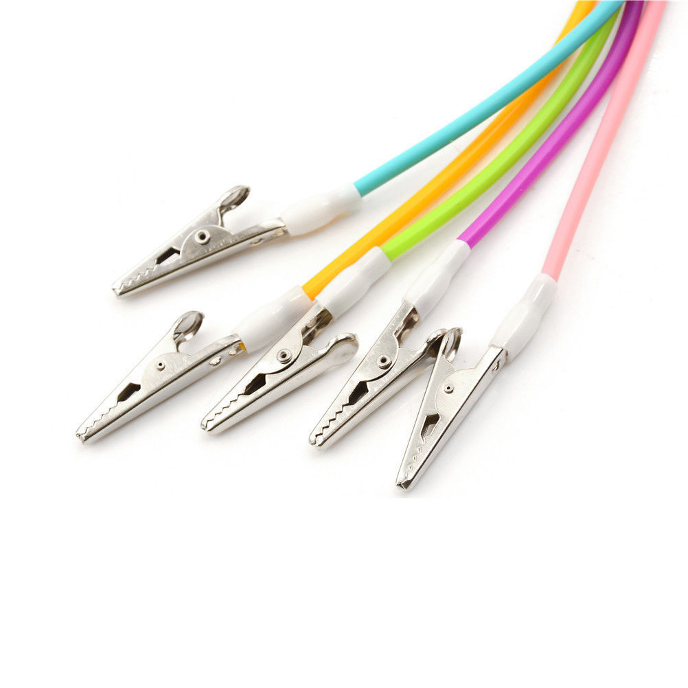 1x Dental Orthodontics Flexible Silicone Bib Clips Cord Napkin Holders 5 Colors