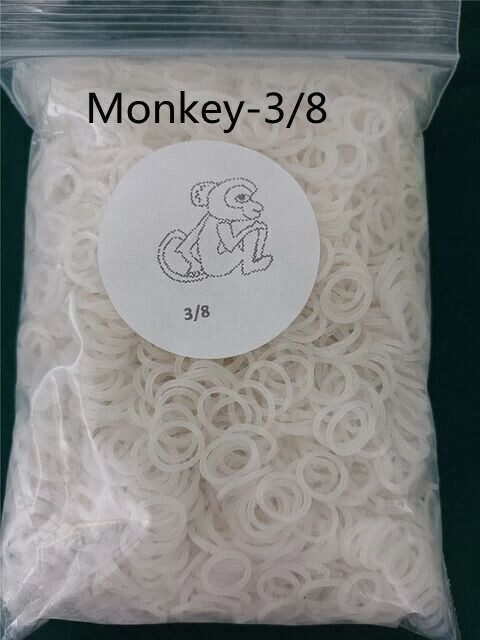 3.5OZ Dental Ortho Super Elastic Rubber BandS Ligature Ties Transparent 5 Sizes