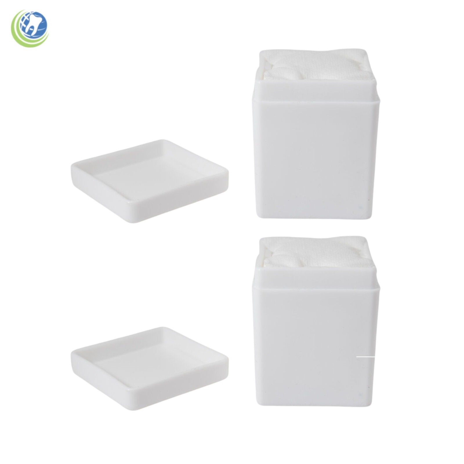2 X Dental Spring Gauze Sponge Dispenser Holder 2 x 2 White Medical Spa Tattoo