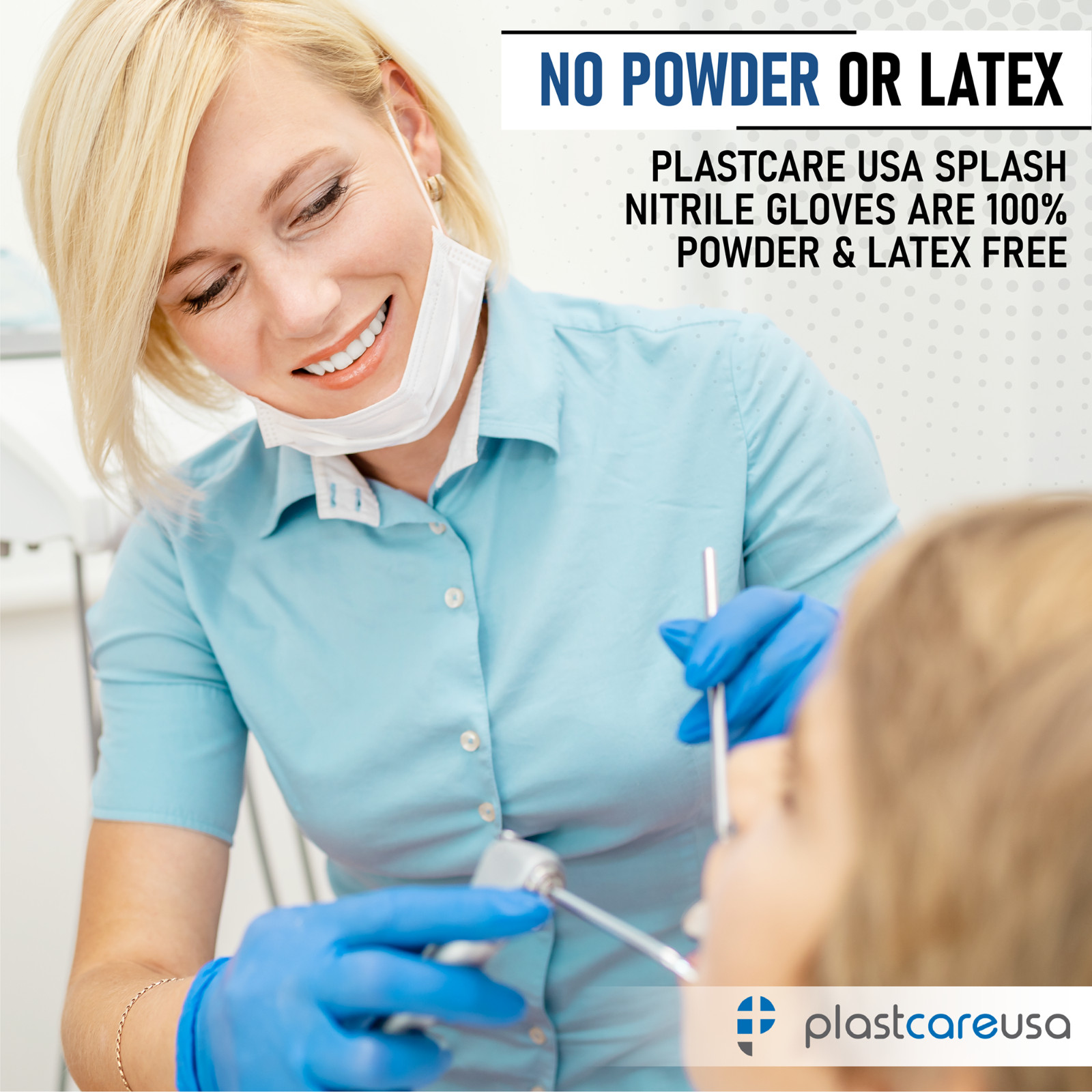 Blue Nitrile Exam Gloves – Various Sizes – Powder & Latex Free (Medical Grade)
