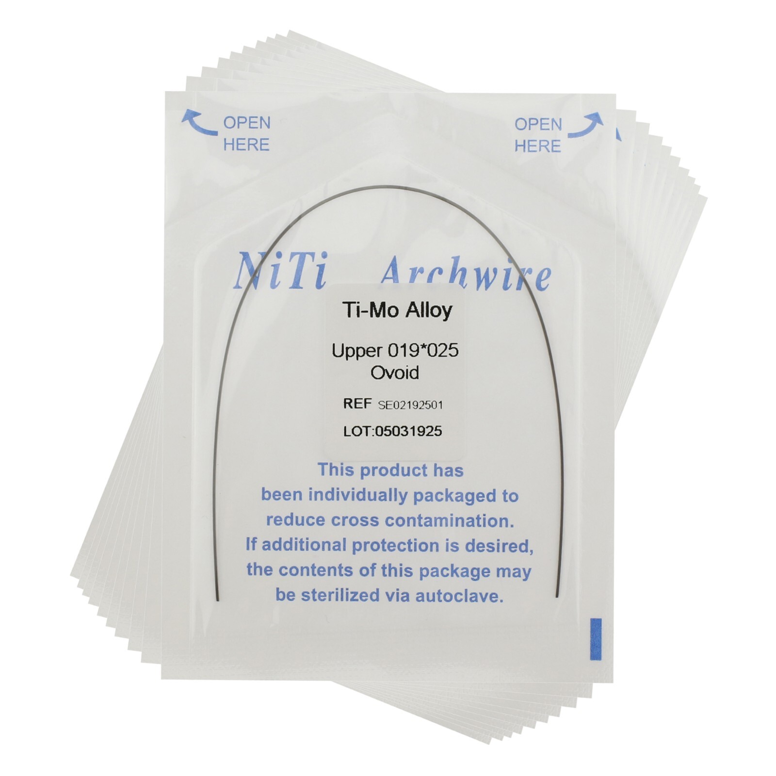 Dental Orthodontic Arch Wires Ovoid Ti-Mo Alloy TMA Titanium Molybdenum DAMON AO