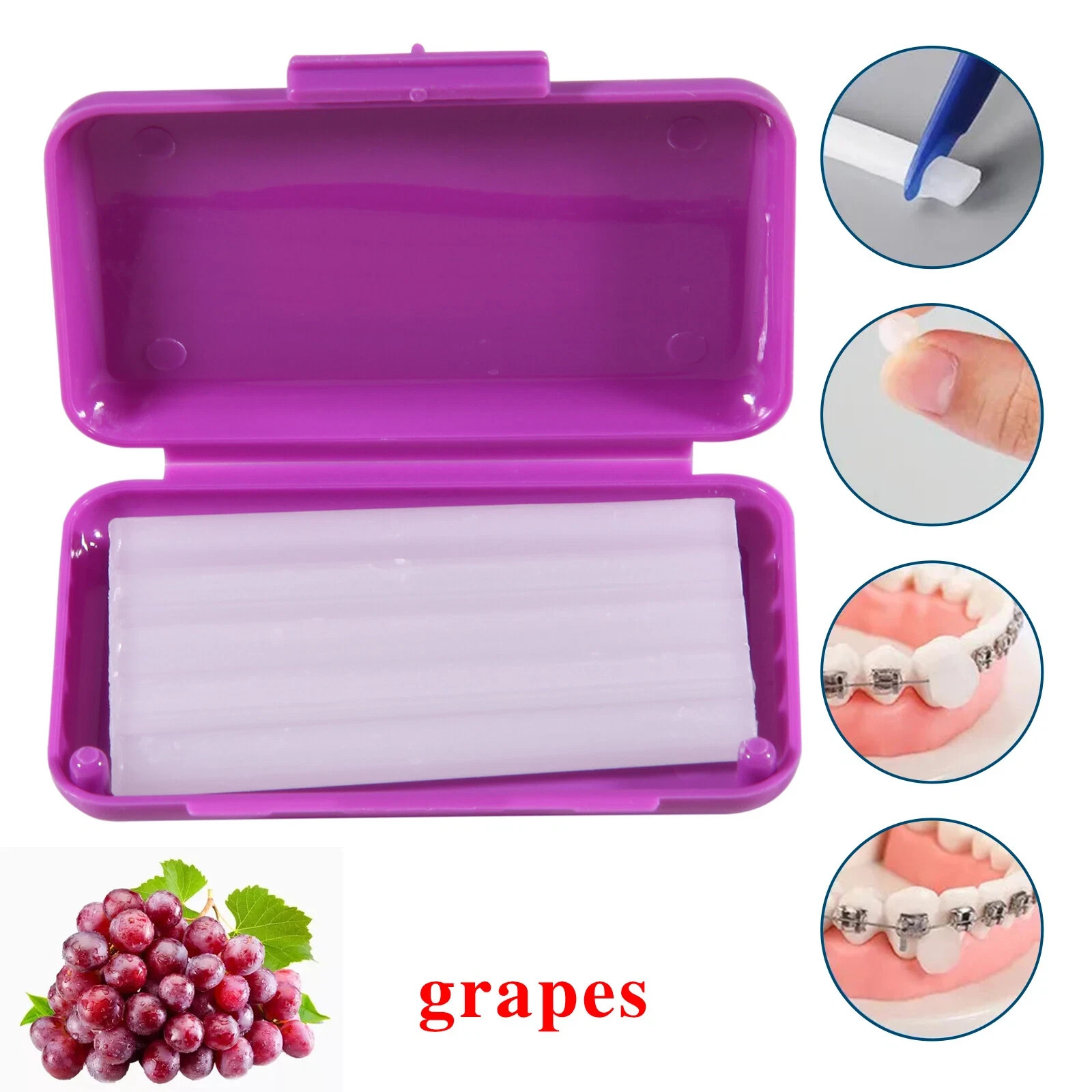 cera de ortodoncia orthodontic wax ortho braces Irritation Dental Relief 5/box