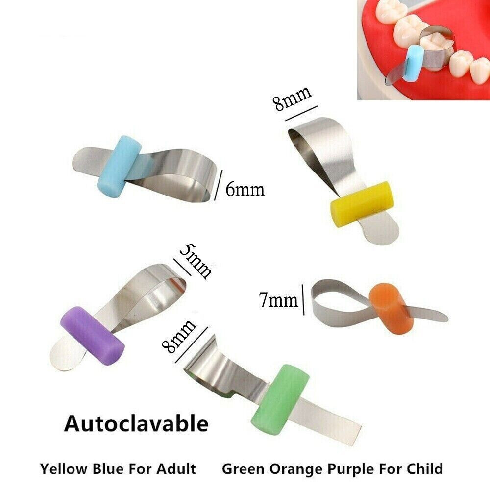 50 Pcs Mixed Dental Auto-matrix Forming Sheet Retainerless Matrices Bands