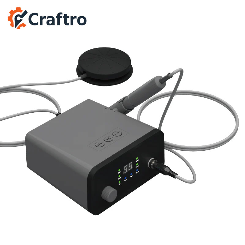 Craftro VK-MM2 Dental Lab Desktop Micromotor w/ Cord Polishing Handpiece 50K RPM