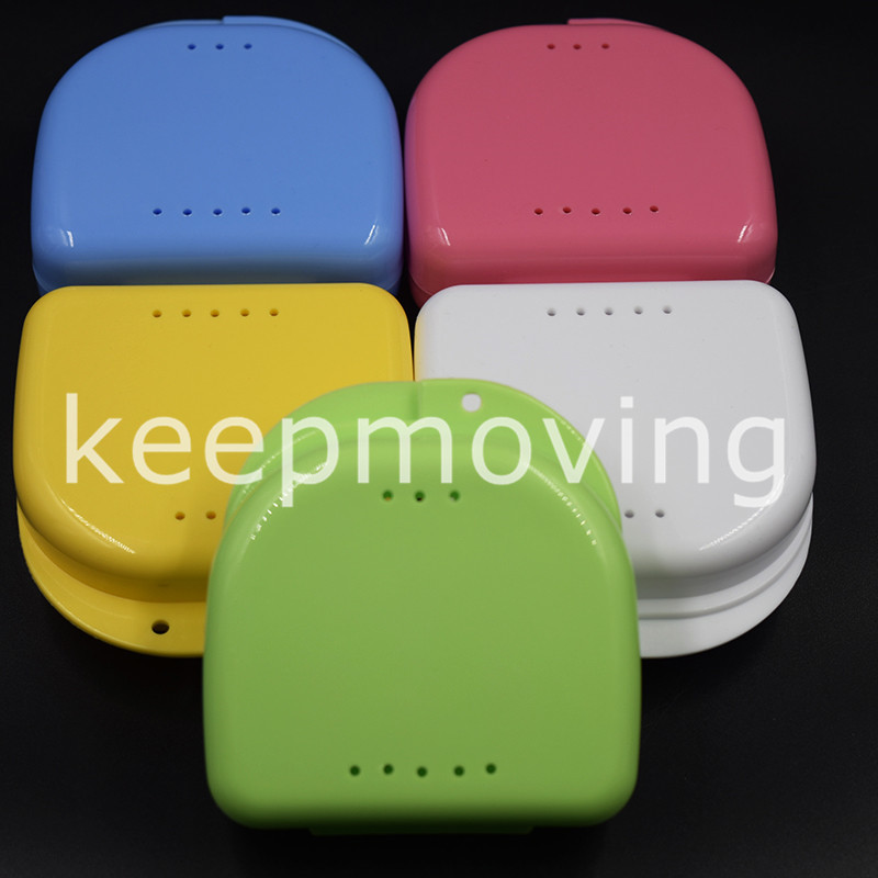 Dental Orthodontic Retainer Denture Storage Box Case Mouthguard Container Colors